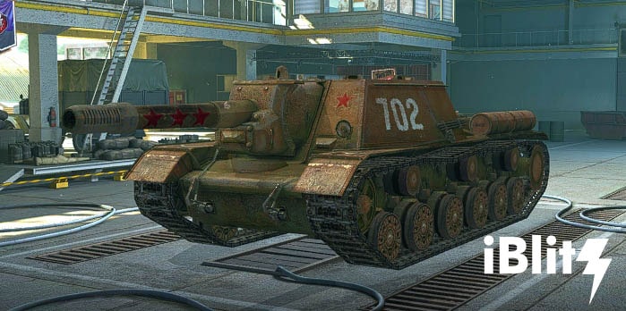 Скачать бесплатно историчную ржавую шкурку на СУ-152 для WoT Blitz. Моды на шкурки World of Tanks Blitz.