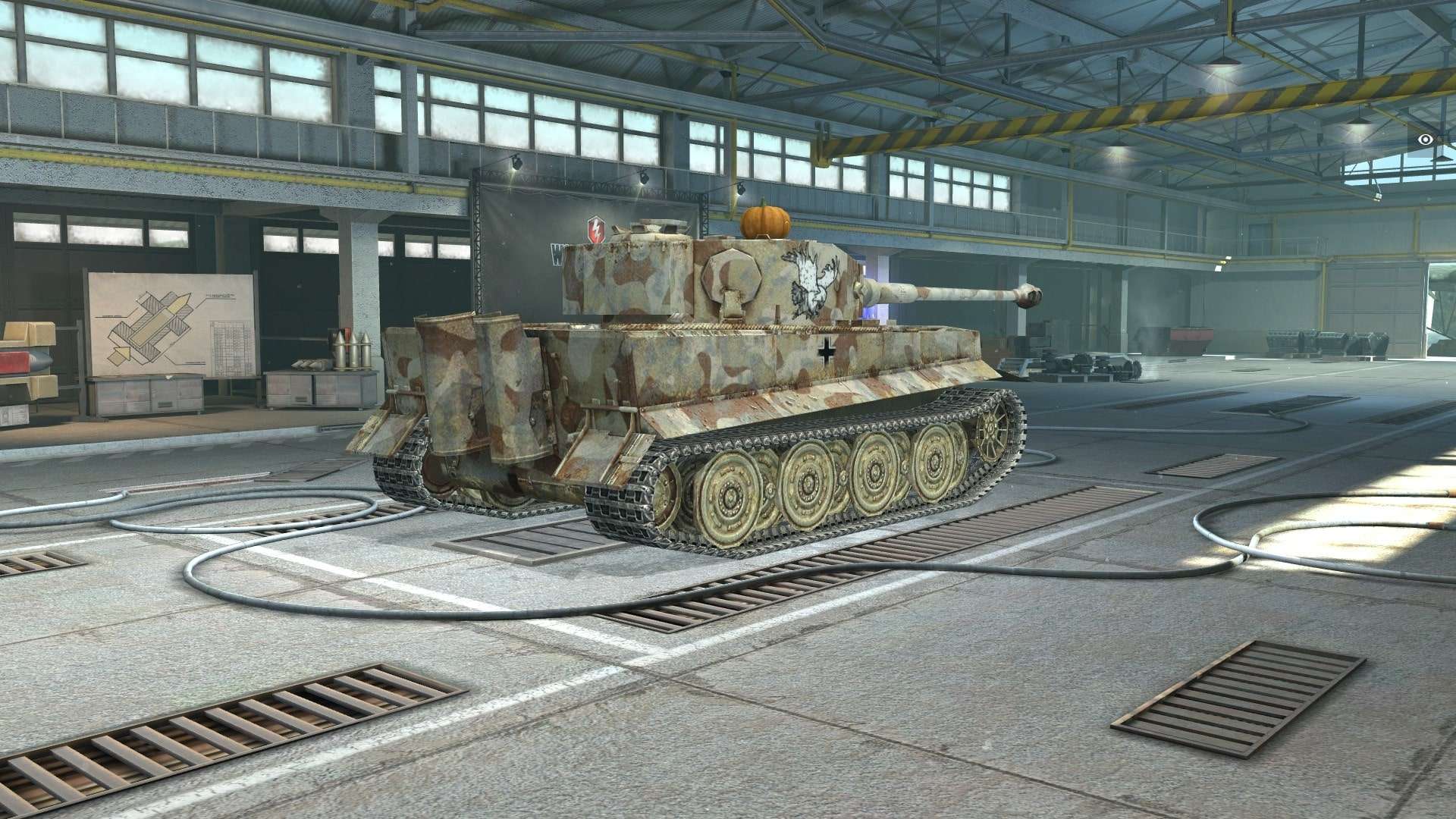 Историчная шкурка на немецкий тяжёлый танк 7 уровня - Tiger 1 для WoT Blitz. Шкурки вот блиц. Моды World of Tanks Blitz.