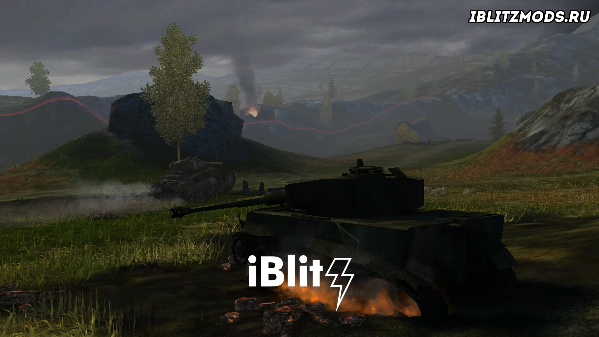 Скачать бесплатно мод на ремоделинг карты Вечерний Балтийский щит для World of Tanks Blitz от iBlitz. Карта Балтийский щит выполнена в вечрнем и мрачном стиле.